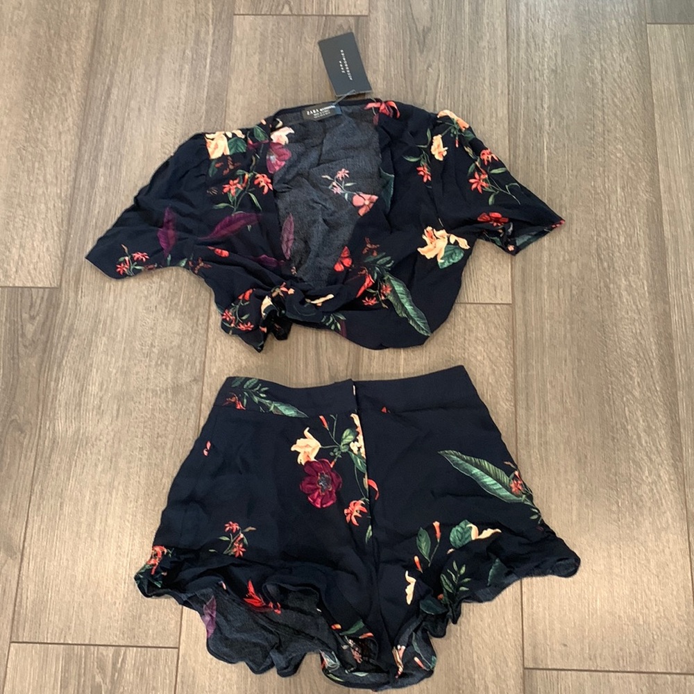 Matching floral zara set. Sold as set